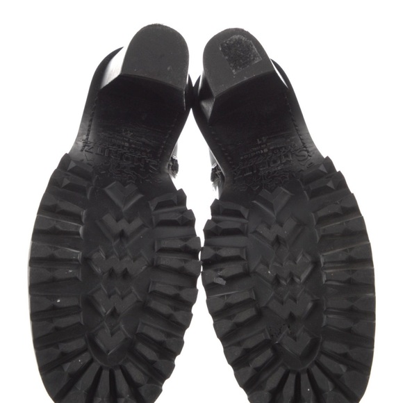 Acne Studios Black Leather Combat Boots 11/41 - Picture 5 of 5